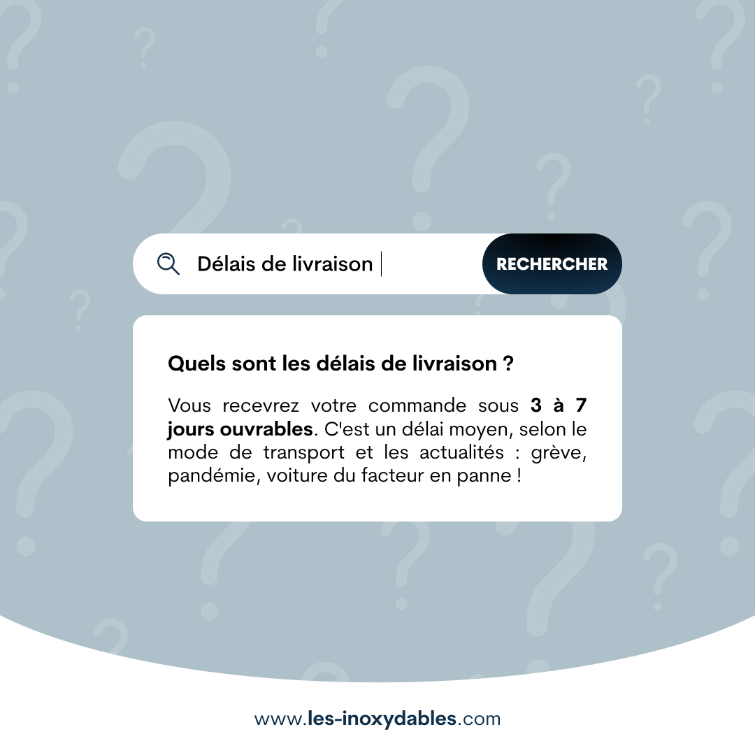 Délais de livraison